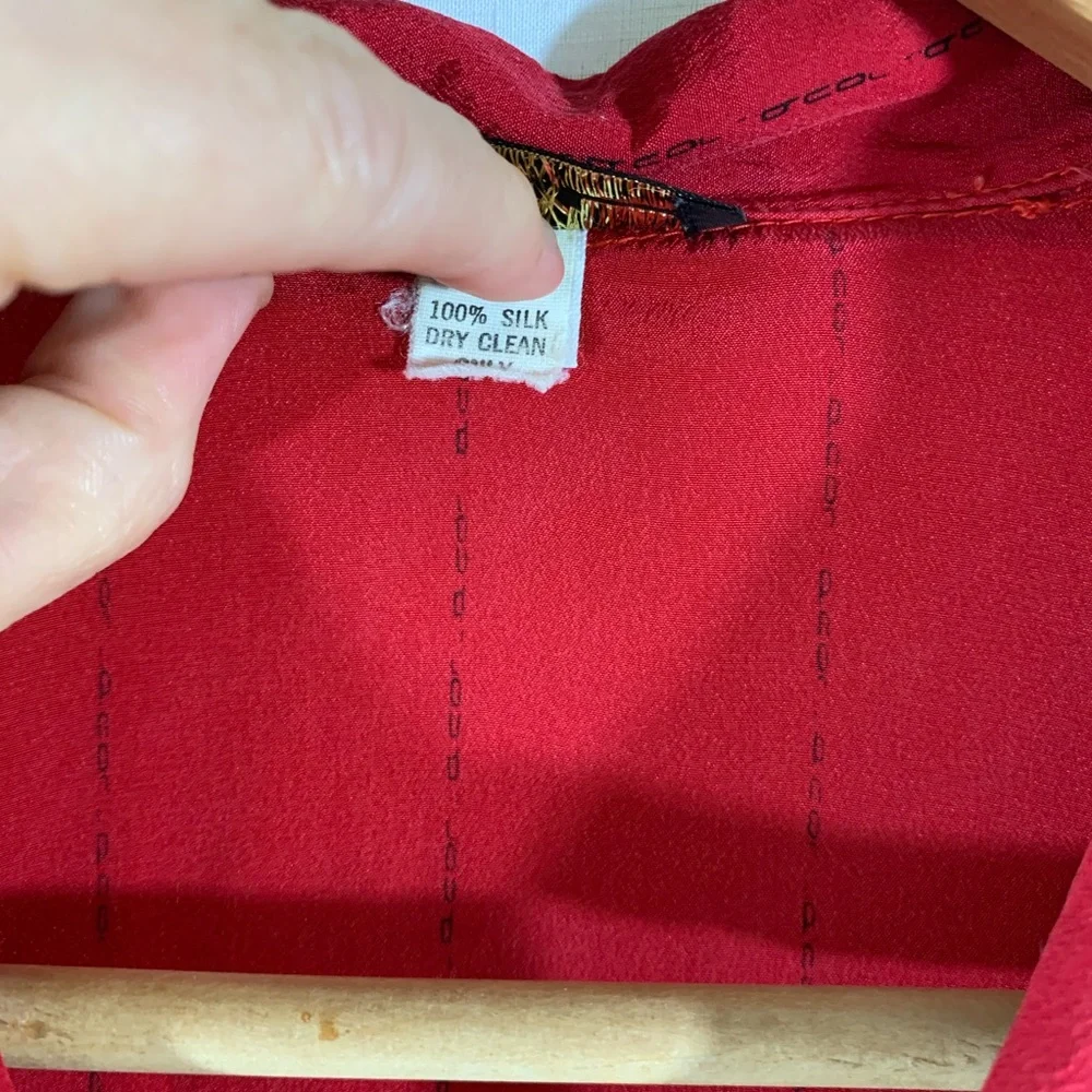 Vintage Bijou Silk Blouse Size XS - Picture 5 of 5